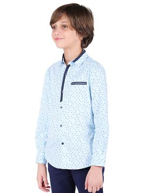 blue cotton shirt - 16650651 - Standard Image - 2