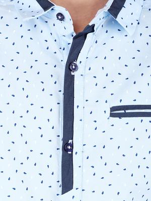 blue cotton shirt - 16650651 - Standard Image - 5