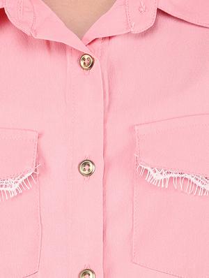 pink eyelash detail top - 16650733 - Standard Image - 5