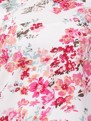 round neck floral top - 16650946 - Standard Image - 5