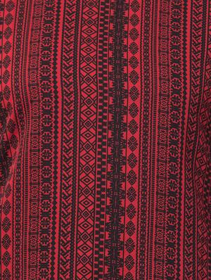 round neck printed top - 16650959 - Standard Image - 5