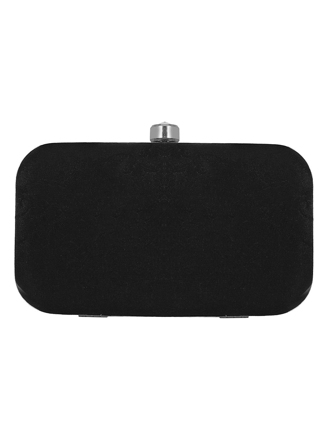 black cotton box clutch - 16651088 - Zoom Image - 2