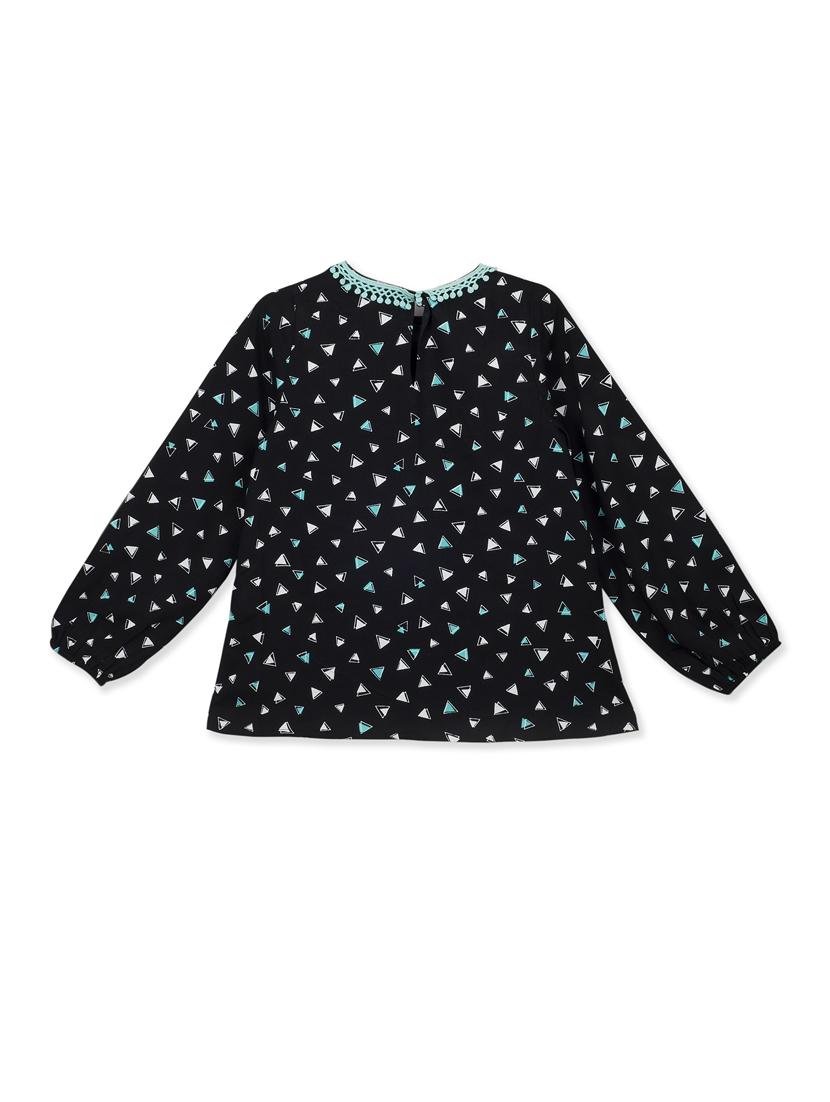 contrast tie knot lace detail top - 16651199 - Zoom Image - 2
