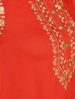 embroidered straight kurta - 16654276 - Standard Image - 5