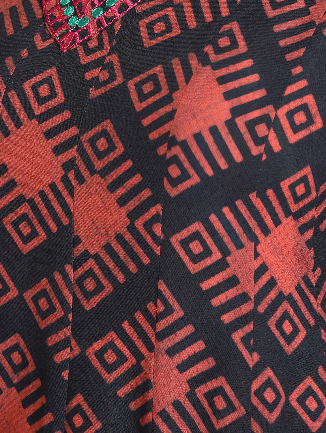 printed flared kurta - 16654279 - Zoom Image - 5