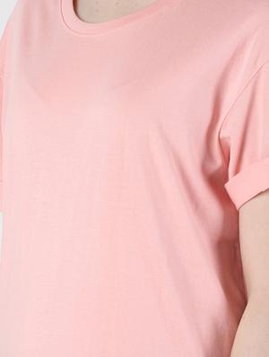 round neck solid tee - 16654604 - Standard Image - 5