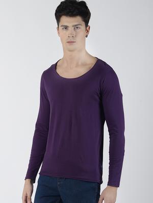 purple solid t-shirt - 16654607 - Standard Image - 2