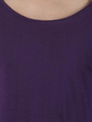 purple solid t-shirt - 16654607 - Standard Image - 5