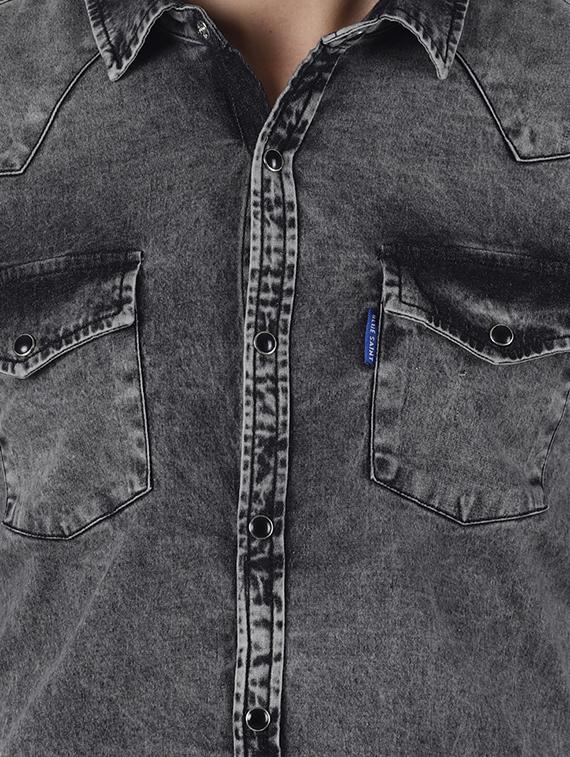 grey faded casual shirt - 16655746 - Zoom Image - 5