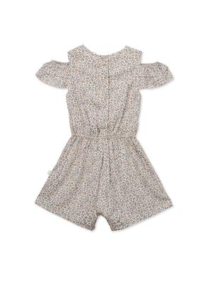 cold shoulder animal print jumpsuit - 16655751 - Standard Image - 2