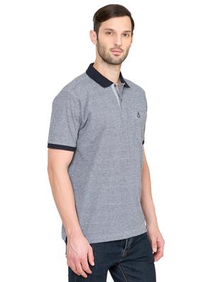 blue self design t-shirt - 16655933 - Standard Image - 2