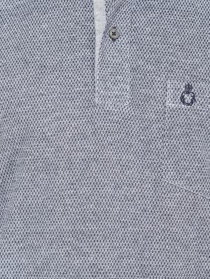 blue self design t-shirt - 16655933 - Standard Image - 5