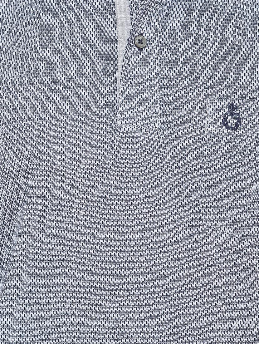 blue self design t-shirt - 16655933 - Zoom Image - 5