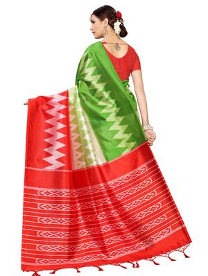 chevron bhagalpuri saree with blouse - 16655979 - Standard Image - 2