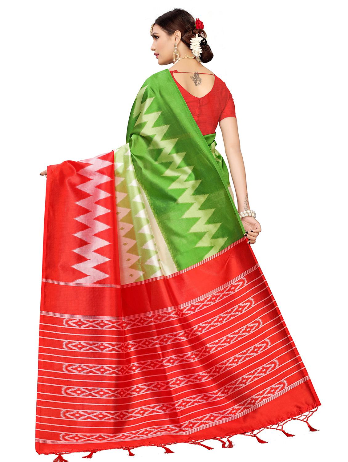 chevron bhagalpuri saree with blouse - 16655979 - Zoom Image - 2