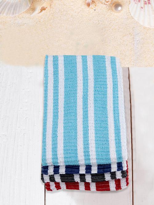 cotton stripe kitchen and hand towel set of 4 - 16656060 - Standard Image - 1