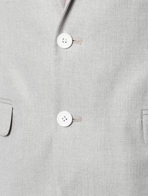 grey solid single breasted casual blazer - 16656448 - Standard Image - 5