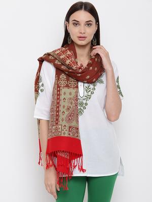 beige wool blend stole - 16656578 - Standard Image - 2