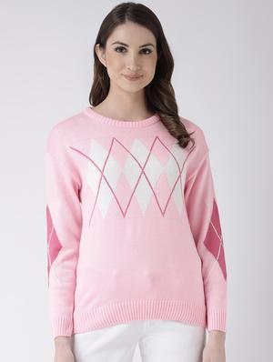 color block crew neck pullover - 16657508 - Standard Image - 2