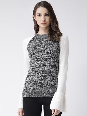 raglan sleeved melange pullover - 16657511 - Standard Image - 2