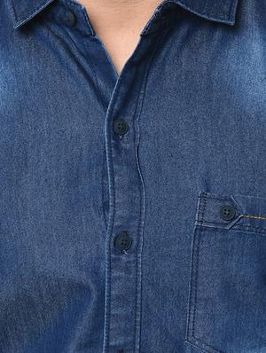 blue faded casual shirt - 16657565 - Standard Image - 5