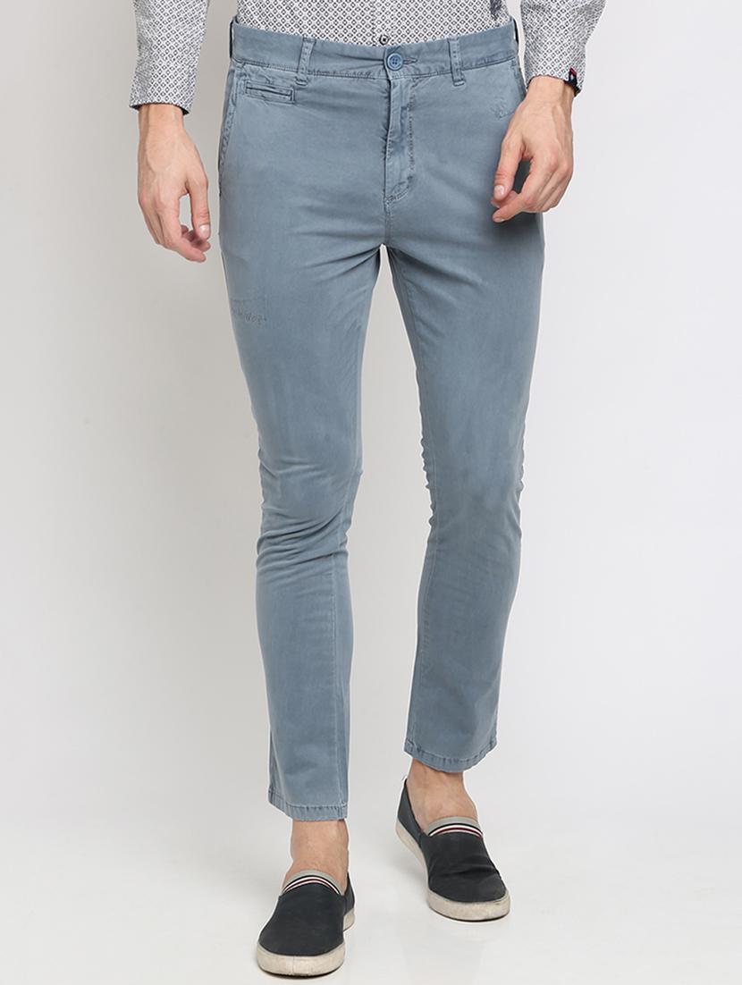 blue solid chinos - 16657584 - Zoom Image - 2