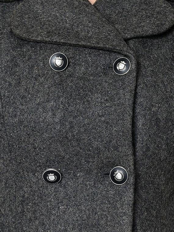 lapel neck wool trench coat - 16657656 - Zoom Image - 5