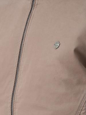 beige solid casual jacket - 16657675 - Standard Image - 5