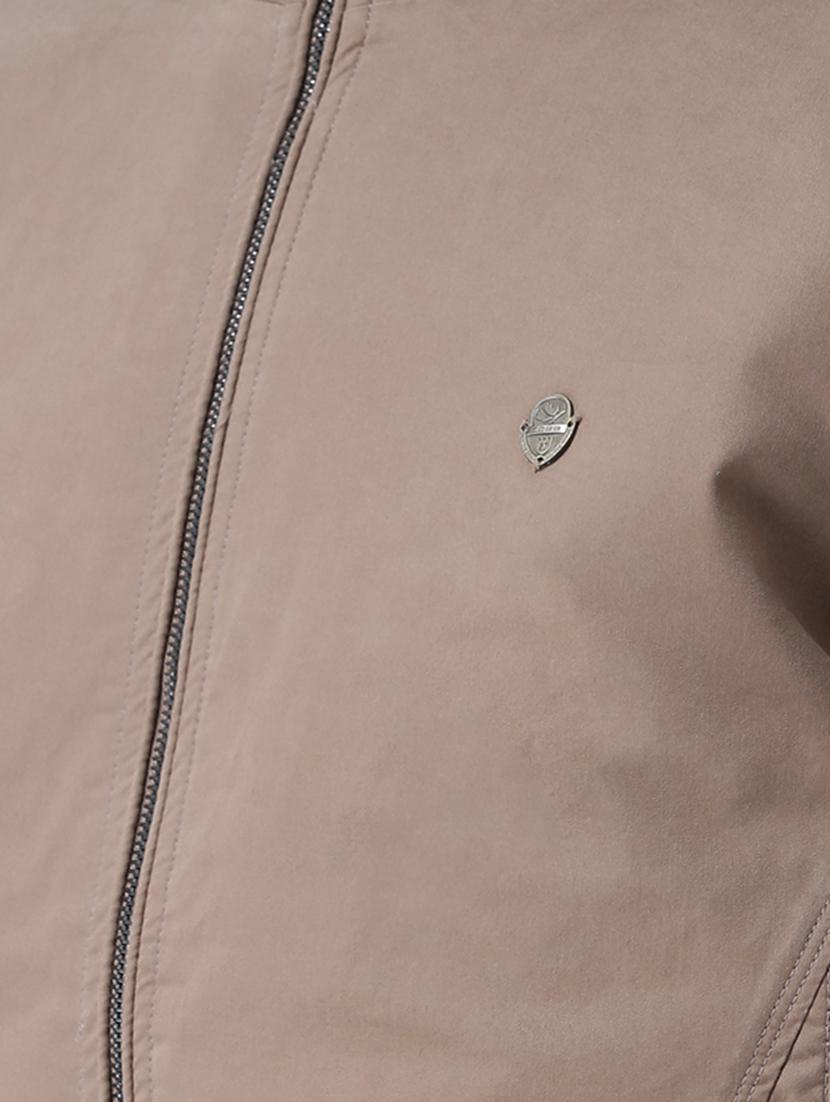 beige solid casual jacket - 16657675 - Zoom Image - 5