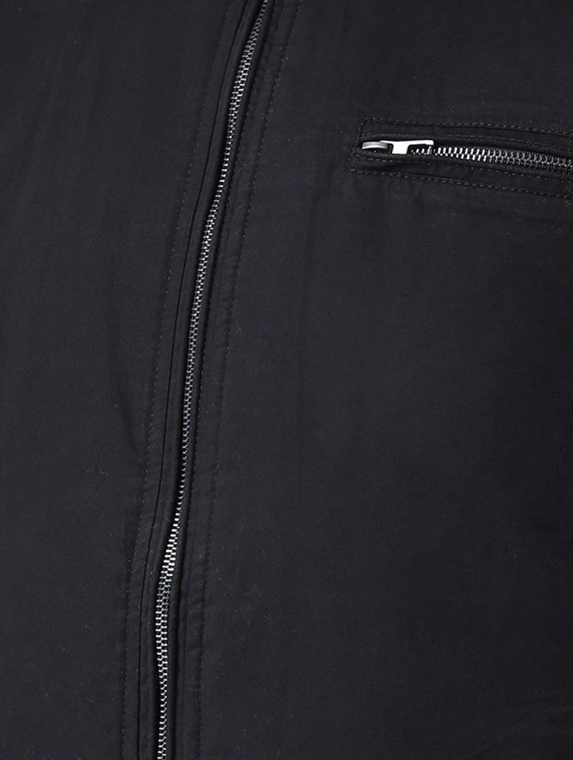black solid casual jacket - 16657677 - Zoom Image - 5