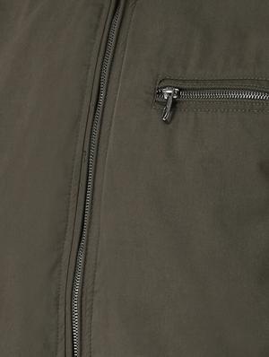 green solid casual jacket - 16657678 - Standard Image - 5