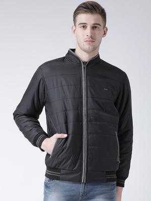 grey solid reversible casual jacket - 16657680 - Standard Image - 2