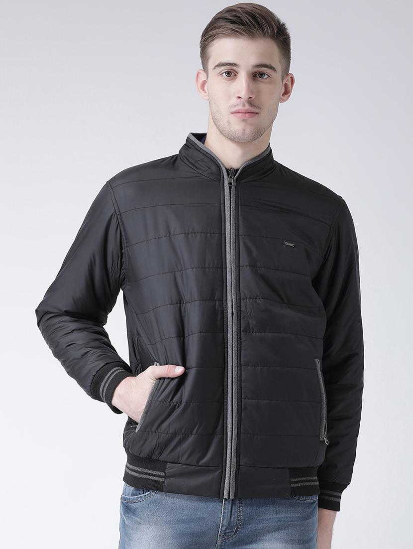 grey solid reversible casual jacket - 16657680 - Zoom Image - 2
