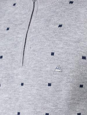 grey printed pullover - 16657682 - Standard Image - 5