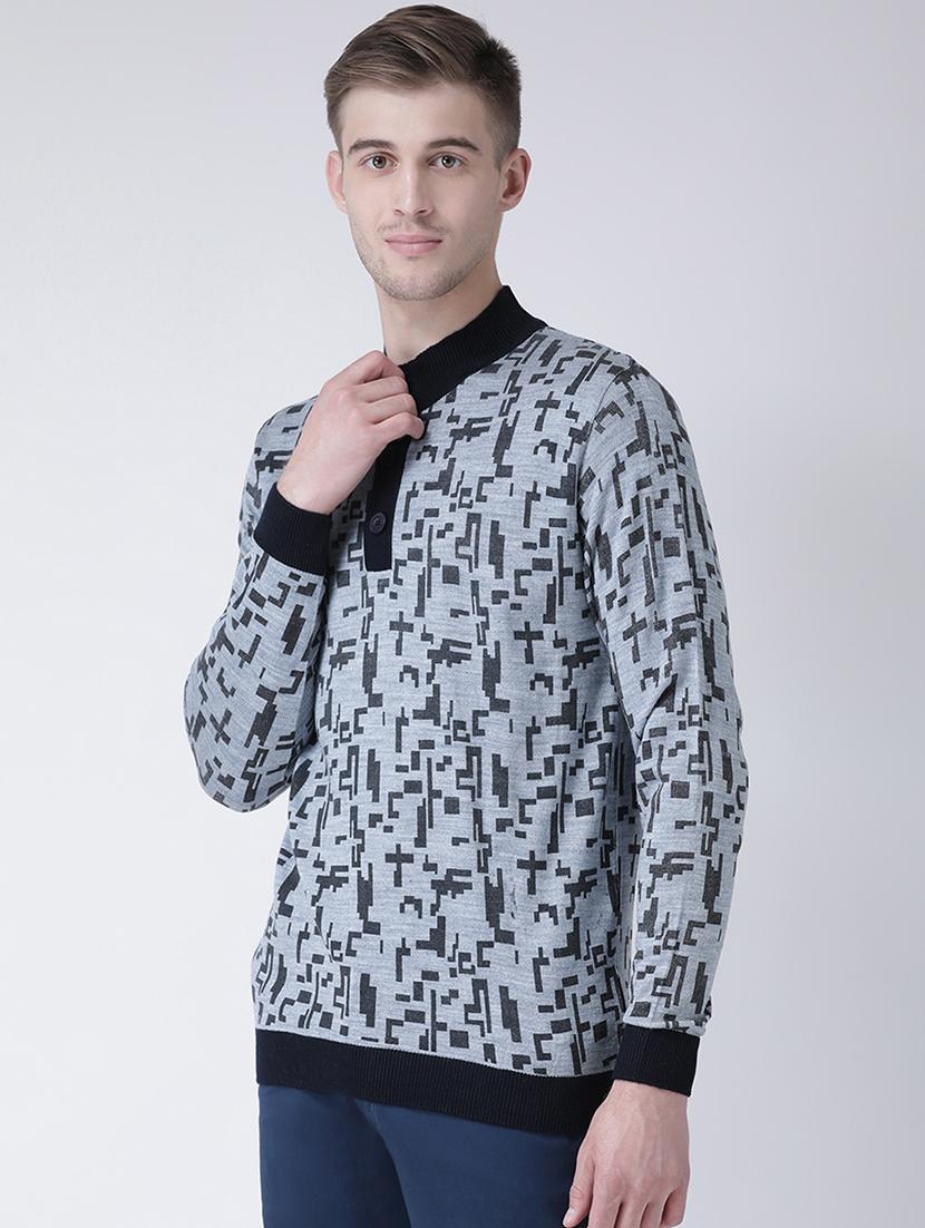 grey printed pullover - 16657688 - Zoom Image - 2