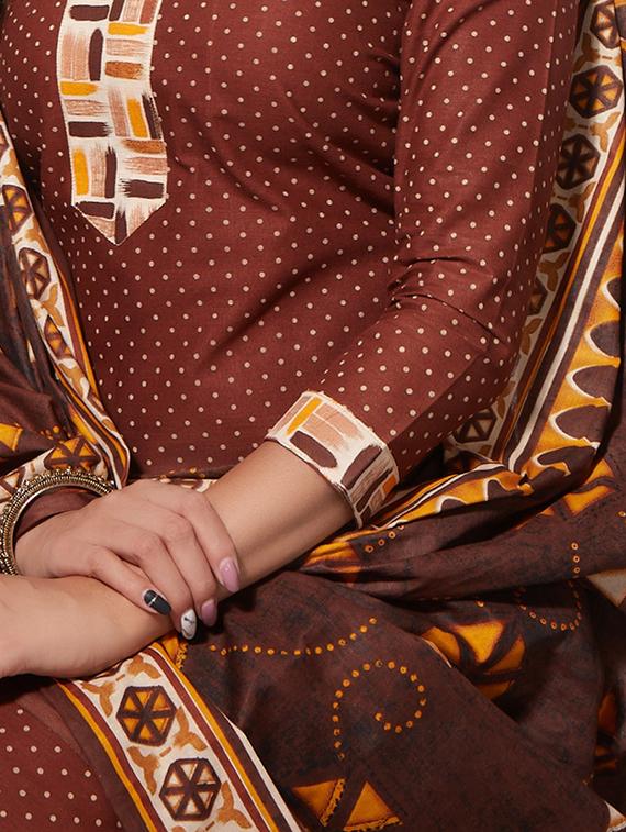printed unstitched suit - 16657981 - Zoom Image - 2