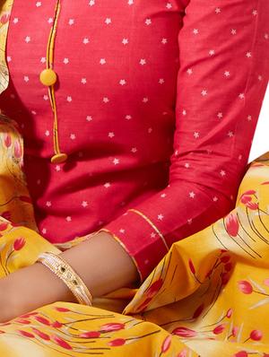 printed unstitched suit - 16657983 - Standard Image - 2