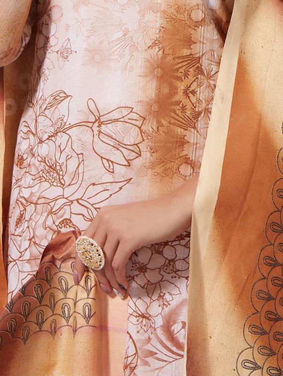 printed unstitched suit - 16657990 - Zoom Image - 2