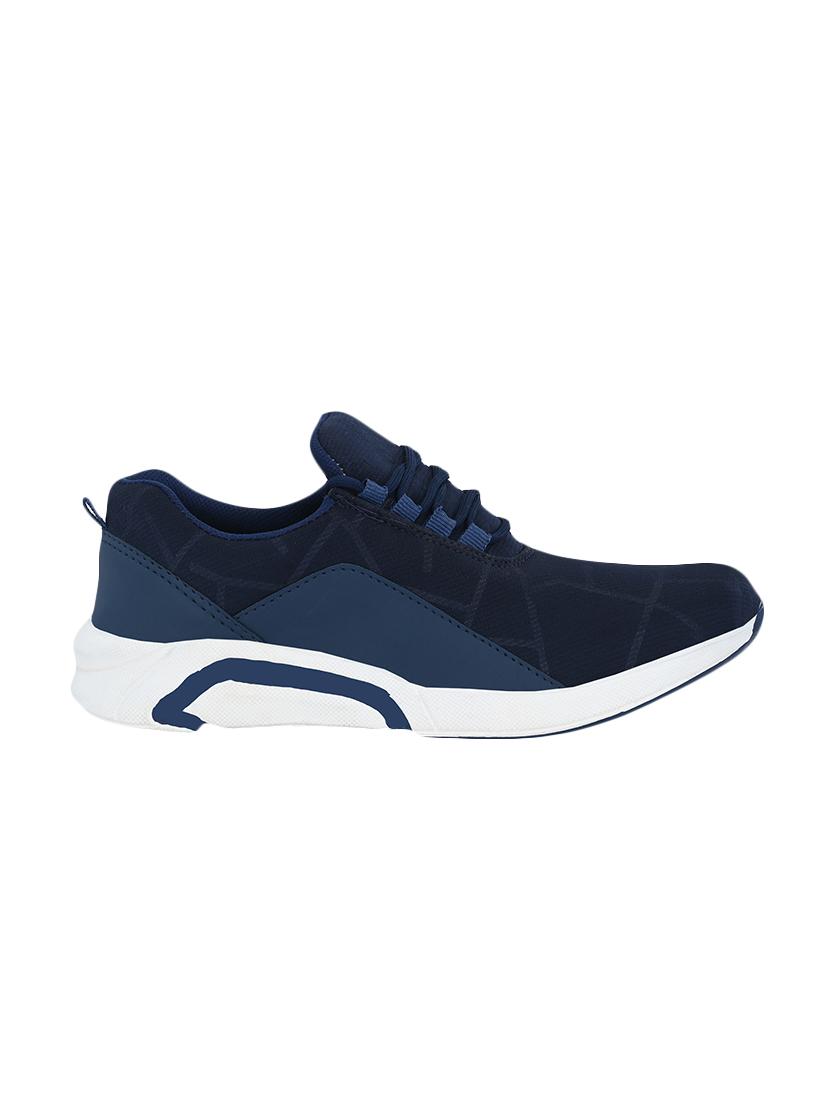 blue fabric lace up sport shoes - 16658125 - Zoom Image - 2