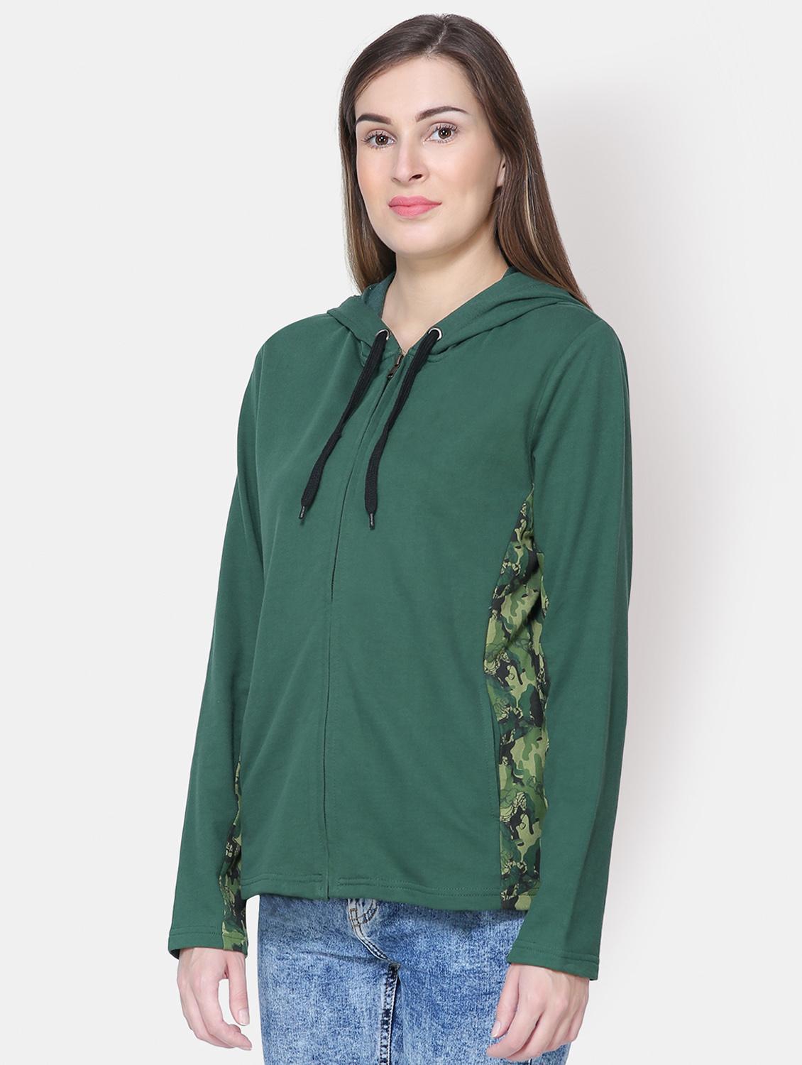 hooded neck solid jacket - 16658146 - Zoom Image - 2