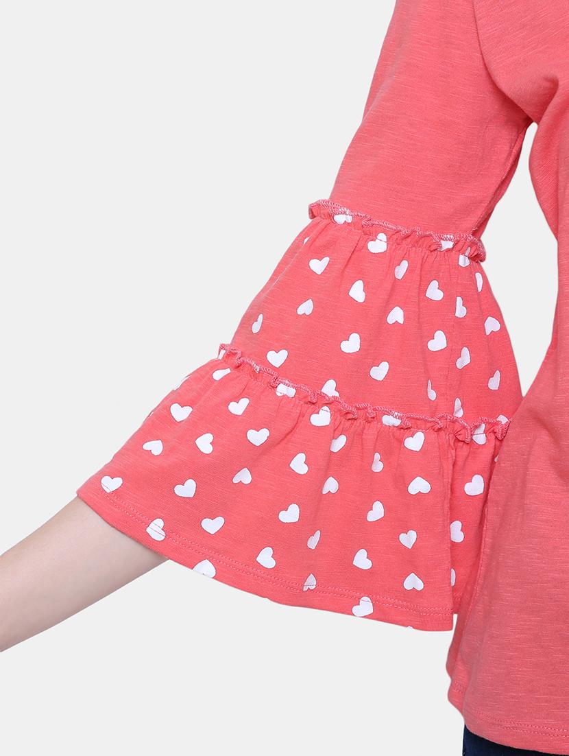 bell sleeved round neck top - 16658149 - Zoom Image - 5