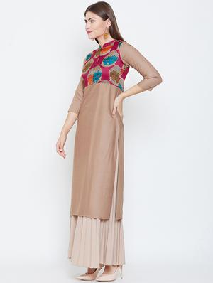 kalamkari staright kurta - 16658394 - Standard Image - 2