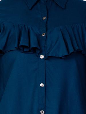 cold shoulder ruffle detail top - 16658508 - Standard Image - 5