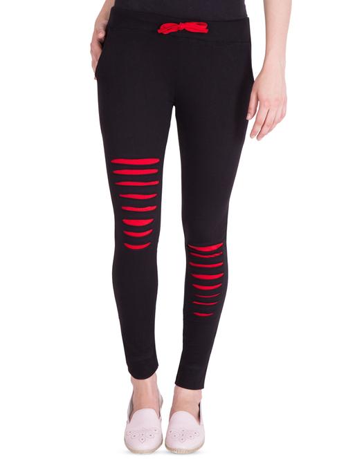 drawstring waist solid track pant - 16658545 - Standard Image - 1