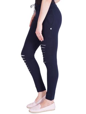 drawstring waist solid track pant - 16658546 - Standard Image - 2