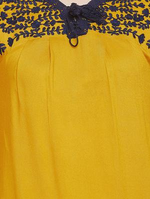tassel tie up embroidered top - 16658585 - Standard Image - 5