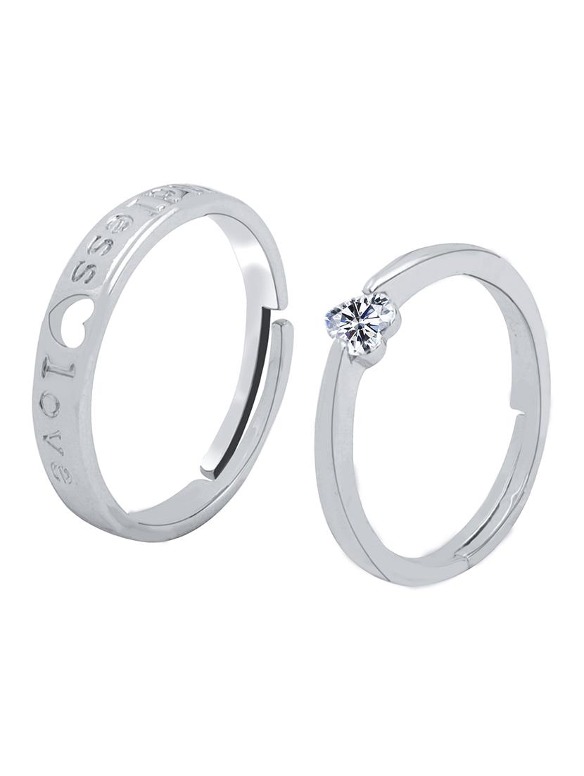 silver tone finger ring - 16658792 - Zoom Image - 2