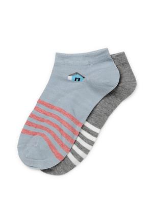 j style women's cotton and nylon pack of 2 socks - 16659646 - Standard Image - 2