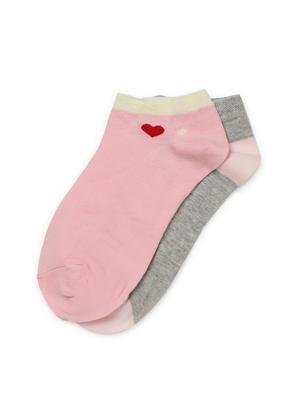 j style women's cotton and nylon pack of 2 socks - 16659657 - Standard Image - 2
