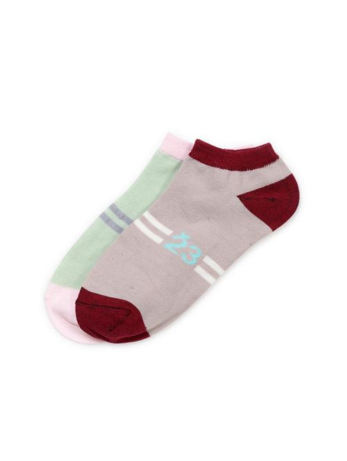 j style women's cotton and nylon pack of 2 socks - 16659680 - Standard Image - 1